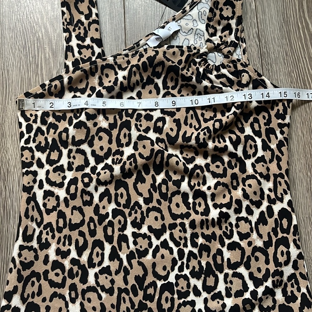 NWT Nine West cheetah top XS - Picture 2 of 6